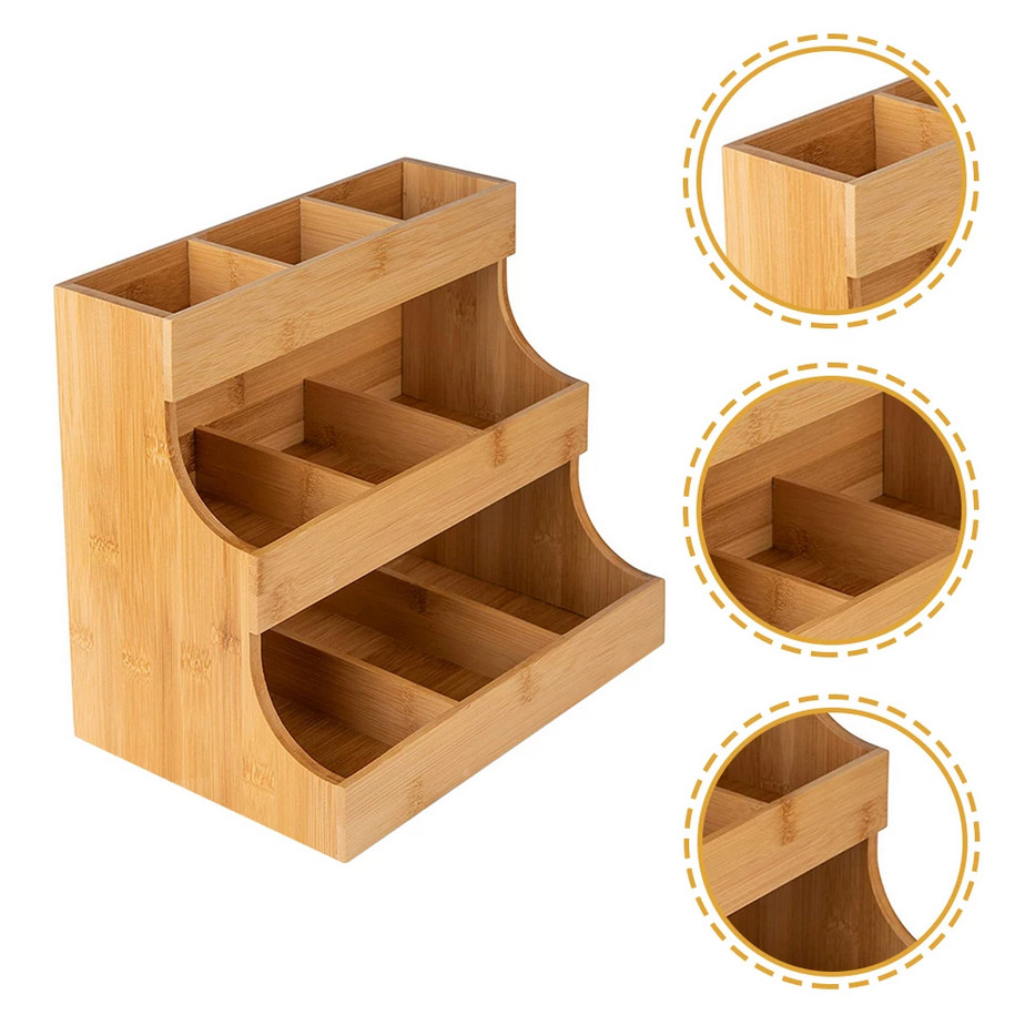 Tea Bag Storage Organizer Rack Coffee Box - Image 2