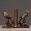 1 Pair Country Style Parrot Bookend Resin