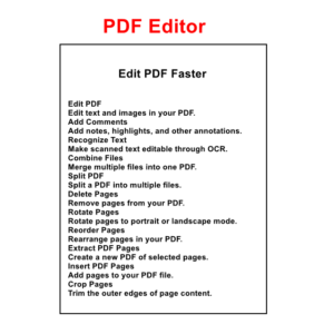 PDF Editor [Digital Download]